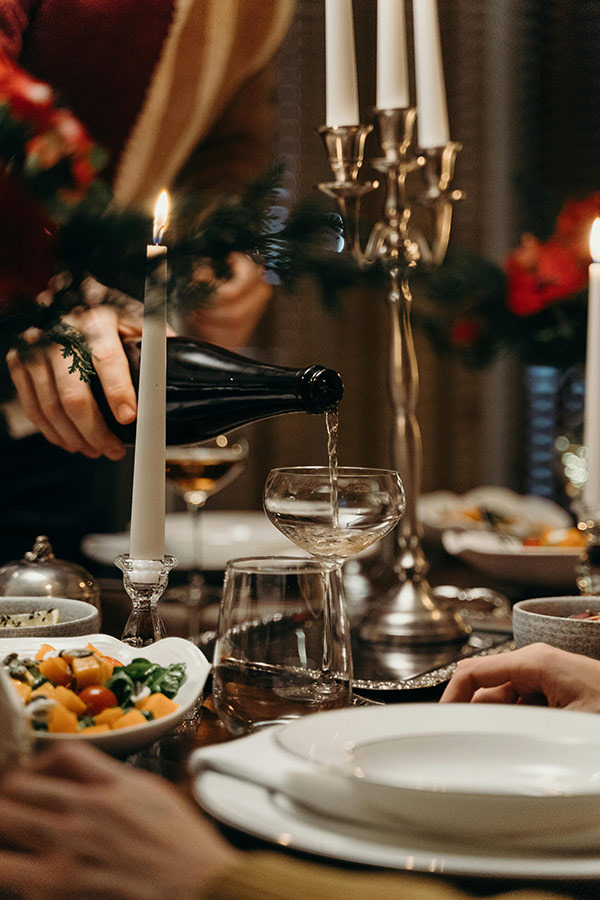 Stijlvol gedekte tafel voor private dining